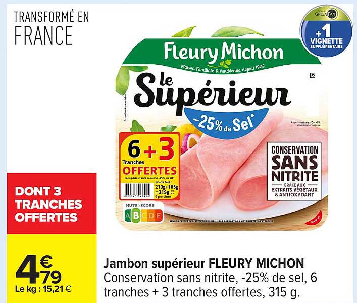 Jambon supérieur FLEURY MICHON