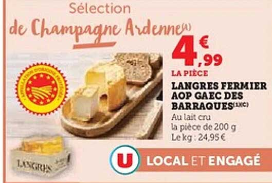 LANGRES FERMIER AOP GAEC DES BARRAQUES