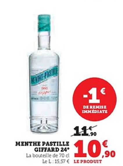 MENTHE PASTILLE GIFFARD 24°