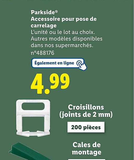 Parkside® Accessoire pour pose de carrelage