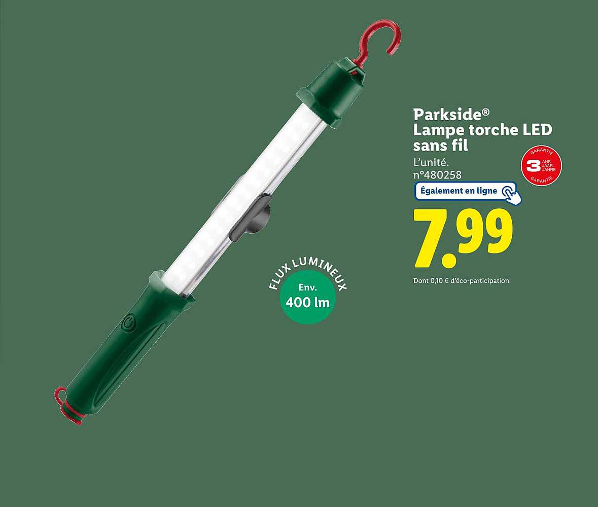Parkside® Lampe torche LED sans fil