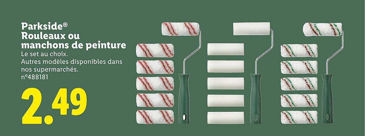 Parkside® Rouleaux ou manchons de peinture