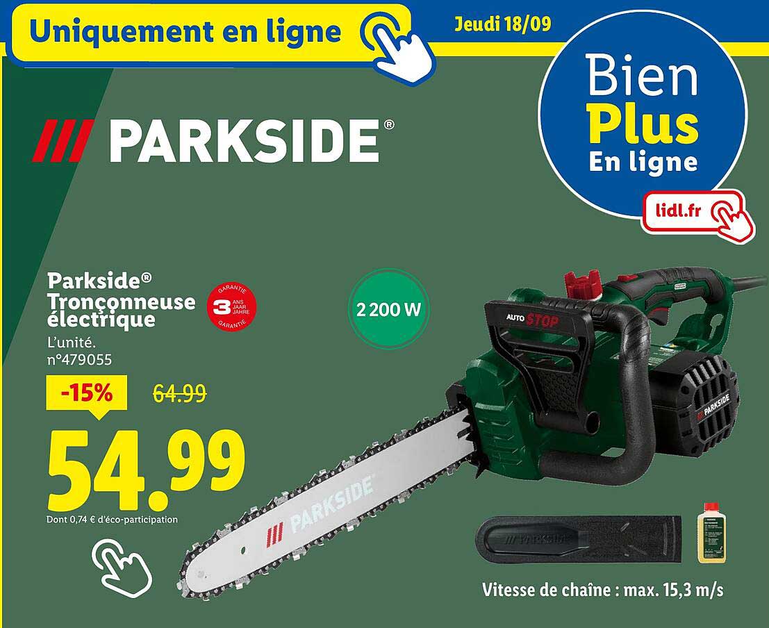 Parkside® Tronçonneuse électrique