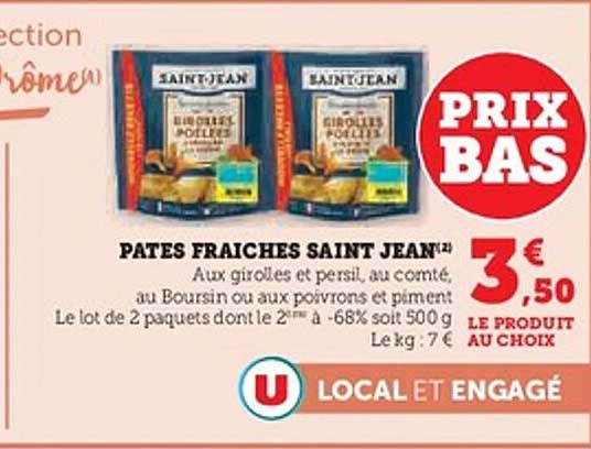 PATES FRAICHES SAINT JEAN