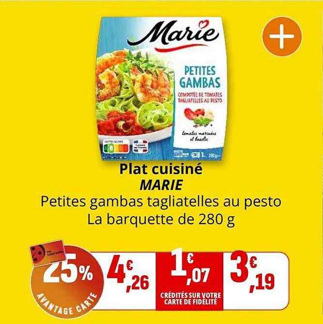 Petites gambas tagiatelles au pesto