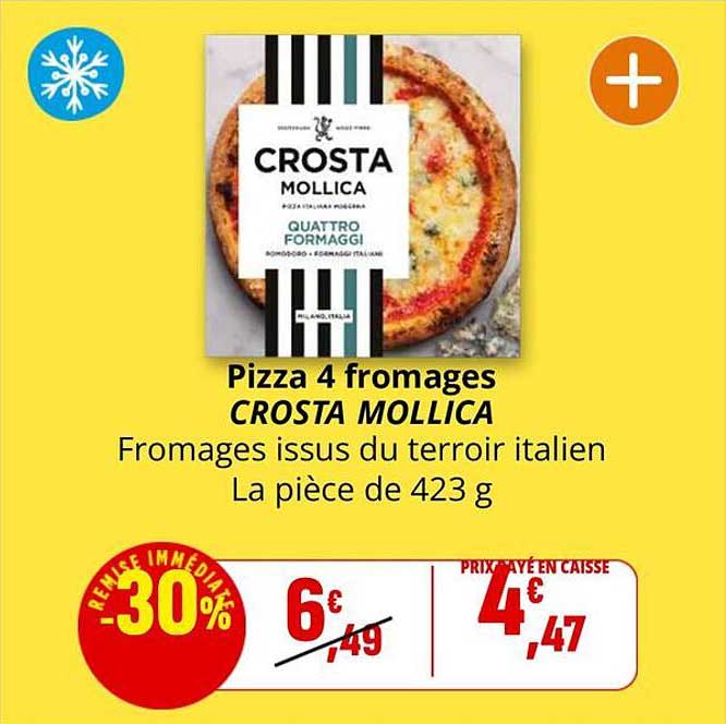 Pizza 4 fromages CROSAT MOLLICA