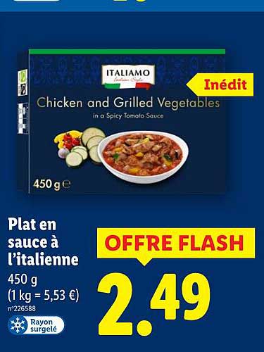 Plat en sauce à l’italienne