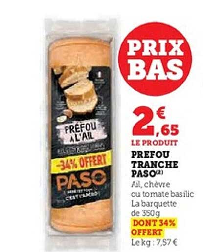 PRIX BAS