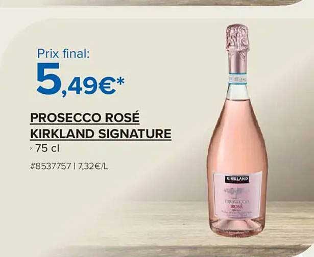 PROSECCO ROSÉ KIRKLAND SIGNATURE