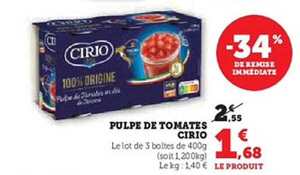 PULPE DE TOMATES CIRIO