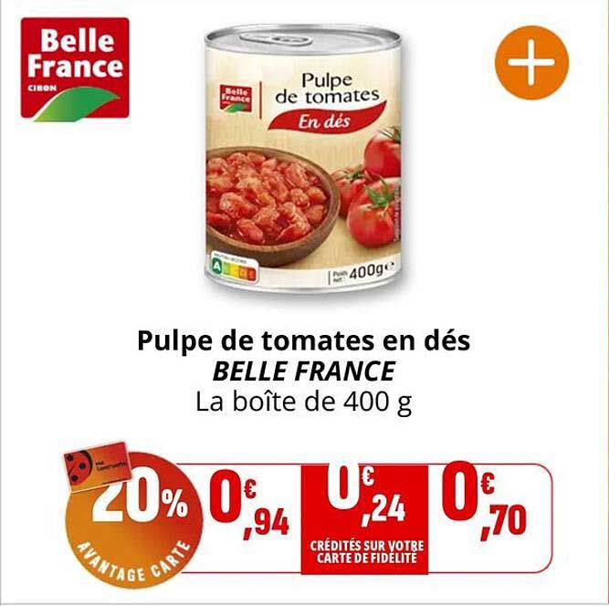 Pulpe de tomates en dés