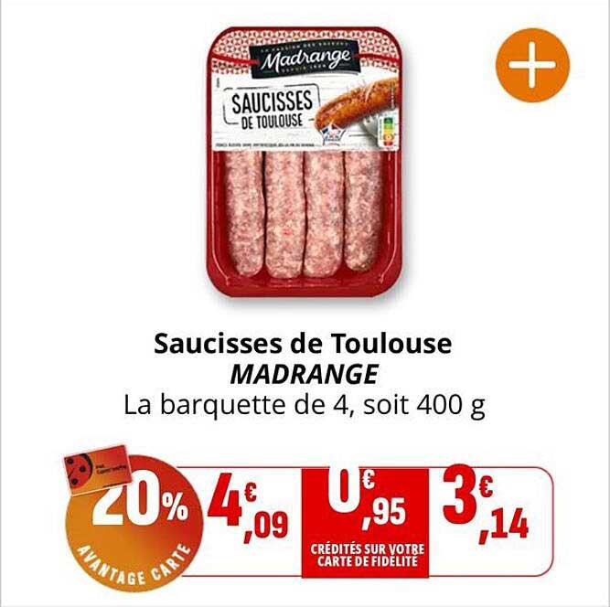 Saucisses de Toulouse MADRANGE