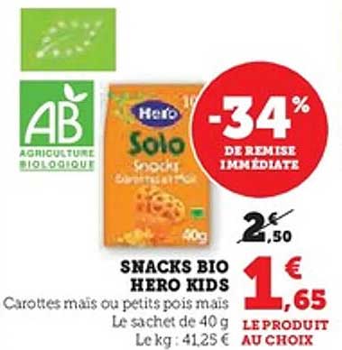 SNACKS BIO HERO KIDS