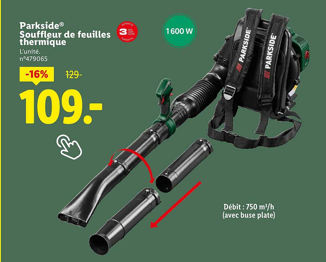 Souffleur de feuilles thermique Parkside