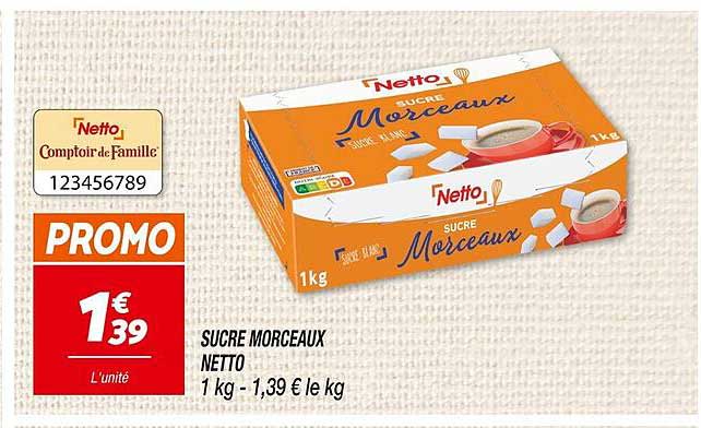 SUCRE MORCEAUX NETTO