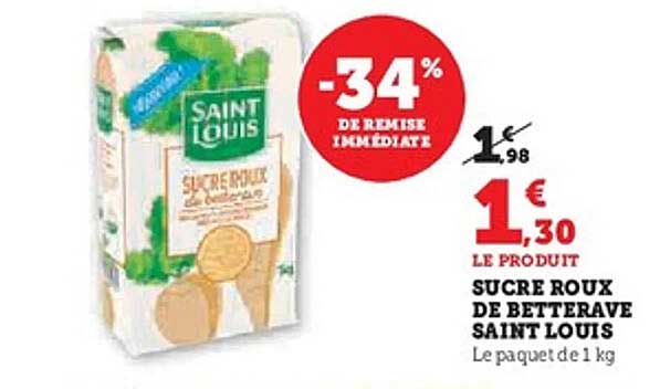 SUCRE ROUX DE BETTERAVE SAINT LOUIS