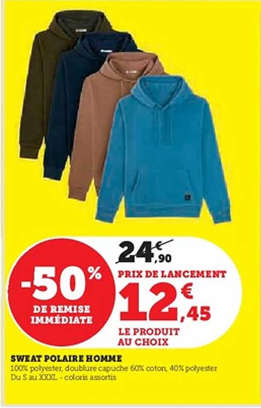 SWEAT POLAIRE HOMME