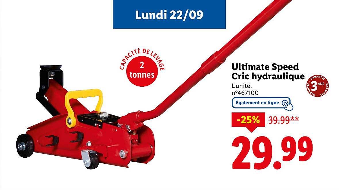 Ultimate Speed Cric hydraulique