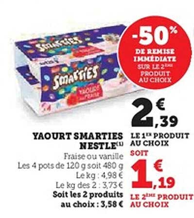 YAOURT SMARTIES NESTLÉ