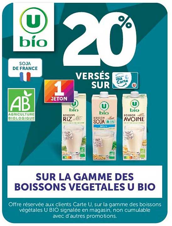 20% VERSÉS SUR Carte U