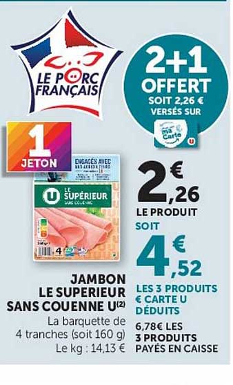2+1 OFFERT SOIT 2,26 € VERSES SUR