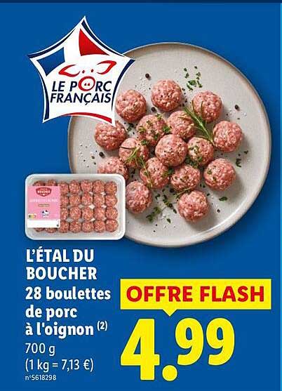 28 boulettes de porc à l’oignon