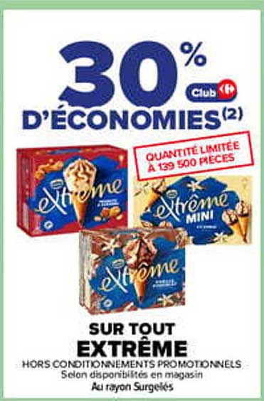 30% D'ÉCONOMIES(2) Club
