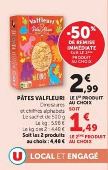 -50% DE REMISE IMMÉDIATE SUR LE 2È PRODUIT AU CHOIX