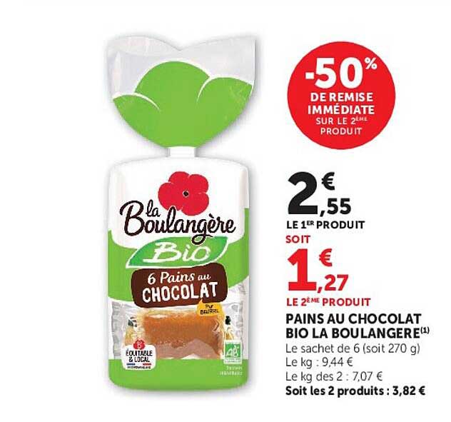 -50% DE REMISE IMMÉDIATE SUR LE 2ÈME PRODUIT