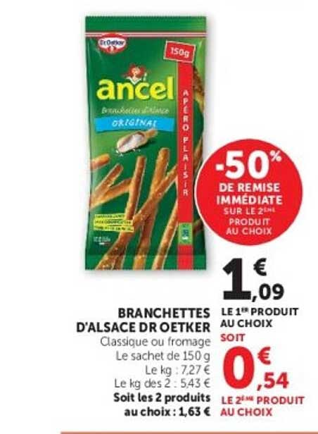 -50% DE REMISE IMMÉDIATE SUR LE 2ÈME PRODUIT AU CHOIX