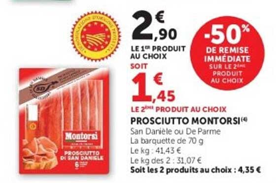 -50% DE REMISE IMMÉDIATE SUR LE 2ème PRODUIT AU CHOIX