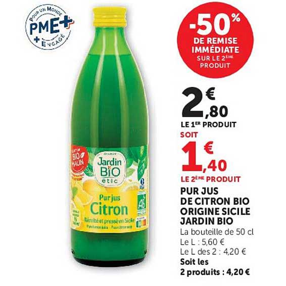 -50% DE REMISE IMMÉDIATE SUR LE 2ÈME PRODUIT
