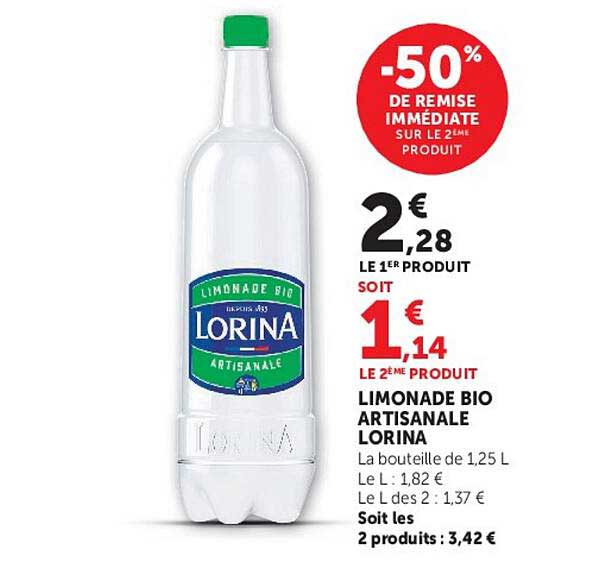 -50% DE REMISE IMMÉDIATE SUR LE 2ÈME PRODUIT