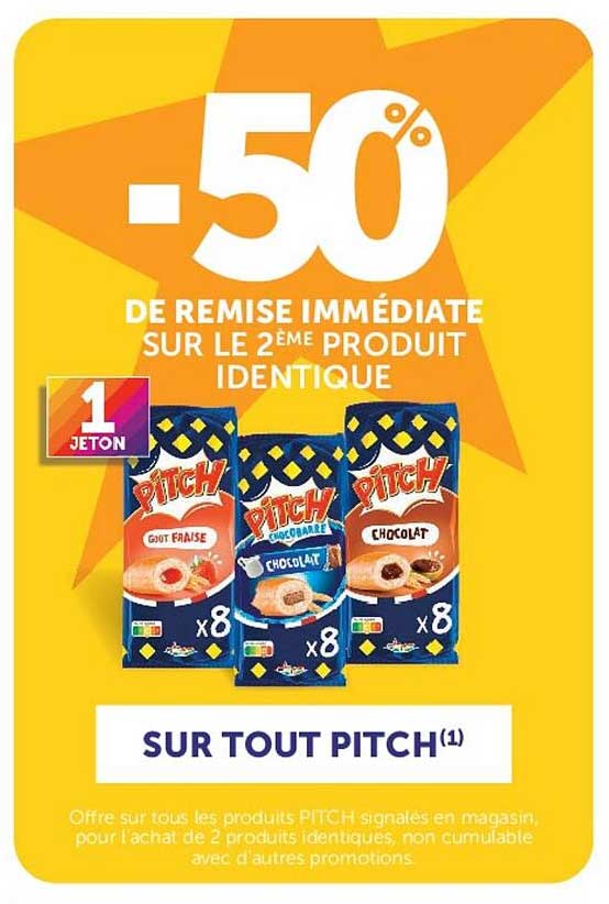 -50% DE REMISE IMMÉDIATE SUR LE 2ÈME PRODUIT IDENTIQUE