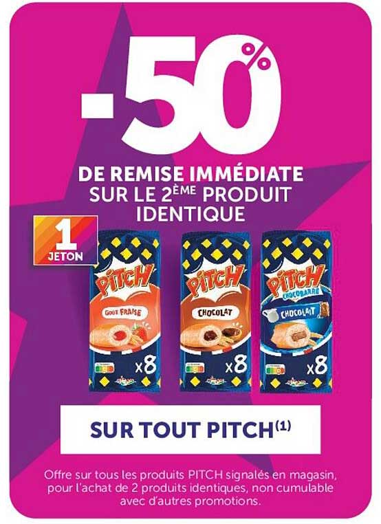 -50% DE REMISE IMMÉDIATE SUR LE 2ÈME PRODUIT IDENTIQUE