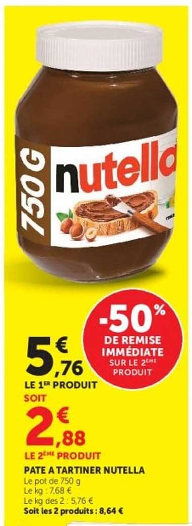 -50% DE REMISE IMMEDIATE SUR LE 2EME PRODUIT