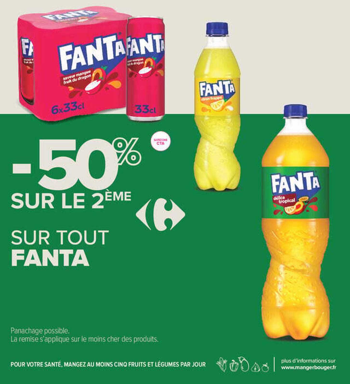 -50% SUR LE 2ÈME SUR TOUT FANTA