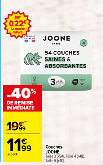 54 COUCHES SAINES & ABSORBANTES