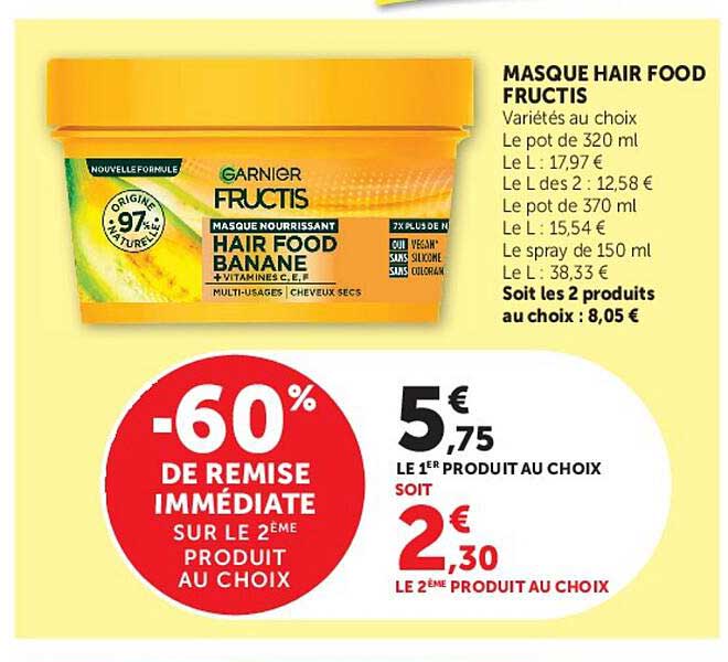 -60% DE REMISE IMMÉDIATE SUR LE 2ÈME PRODUIT AU CHOIX