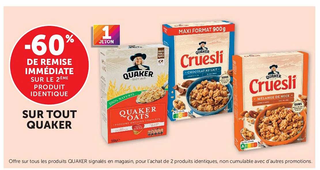 -60% DE REMISE IMMÉDIATE SUR LE 2ÈME PRODUIT IDENTIQUE