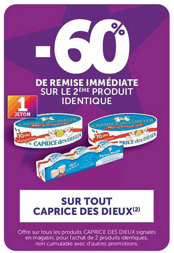 -60% DE REMISE IMMÉDIATE SUR LE 2ÈME PRODUIT IDENTIQUE