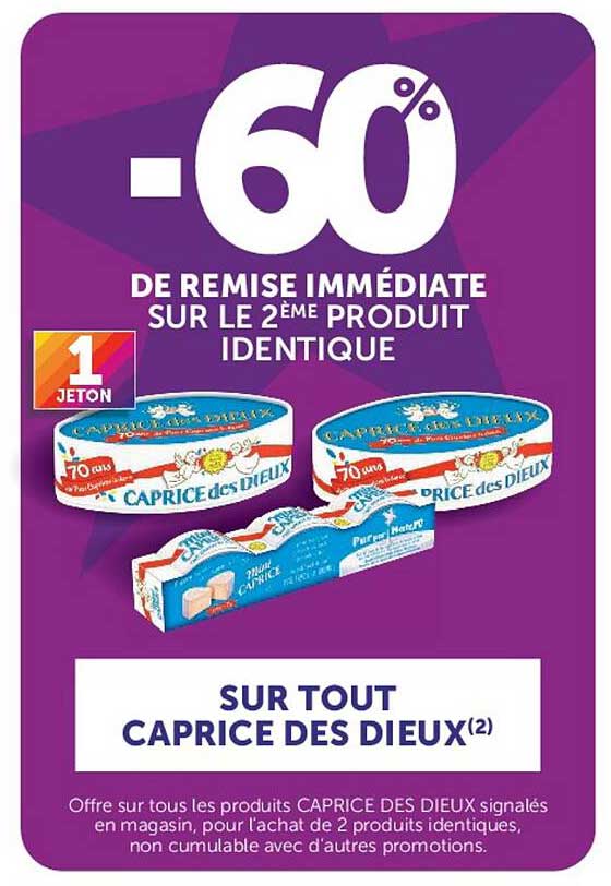 -60% DE REMISE IMMÉDIATE SUR LE 2ÈME PRODUIT IDENTIQUE