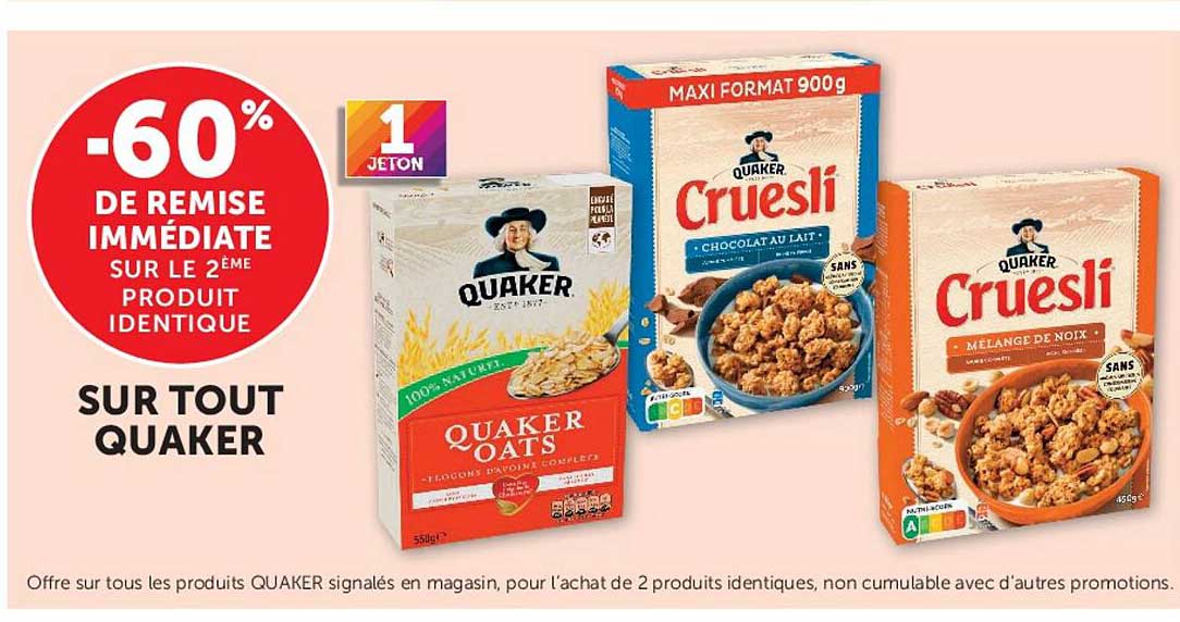-60% DE REMISE IMMÉDIATE SUR LE 2ÈME PRODUIT IDENTIQUE