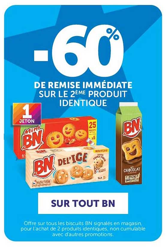 -60% DE REMISE IMMÉDIATE SUR LE 2ÈME PRODUIT IDENTIQUE
