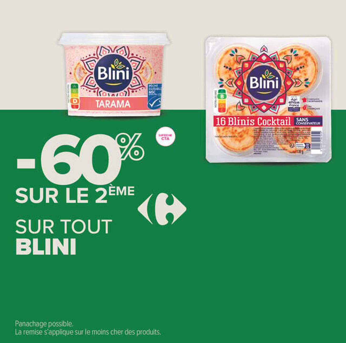 -60% SUR LE 2ÈME SUR TOUT BLINI