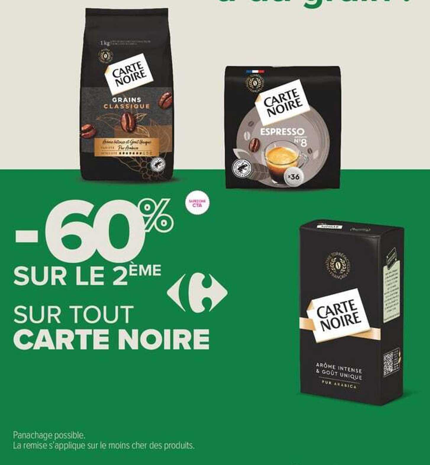 -60% SUR LE 2ÈME SUR TOUT CARTE NOIRE