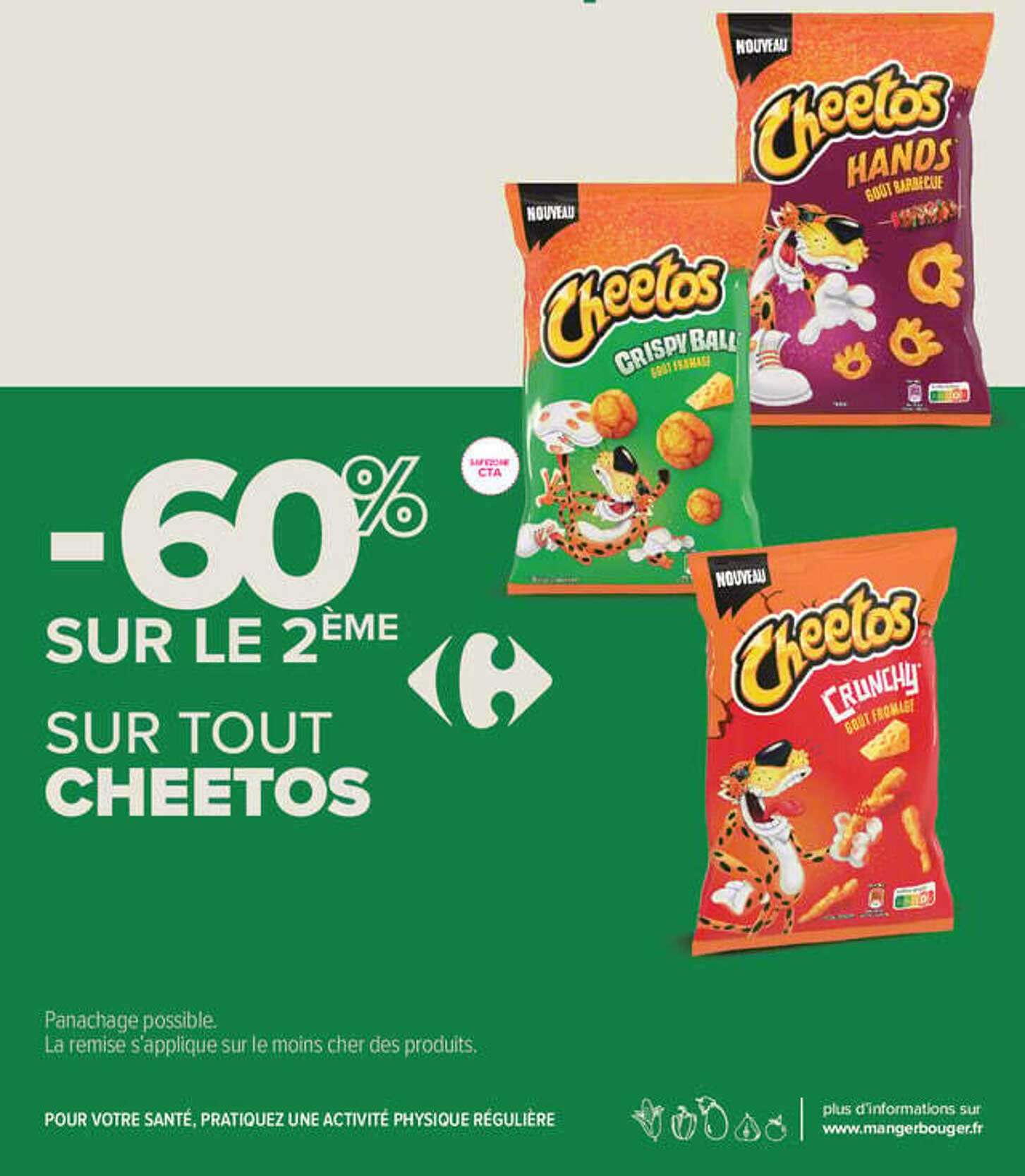 -60% SUR LE 2ÈME SUR TOUT CHEETOS