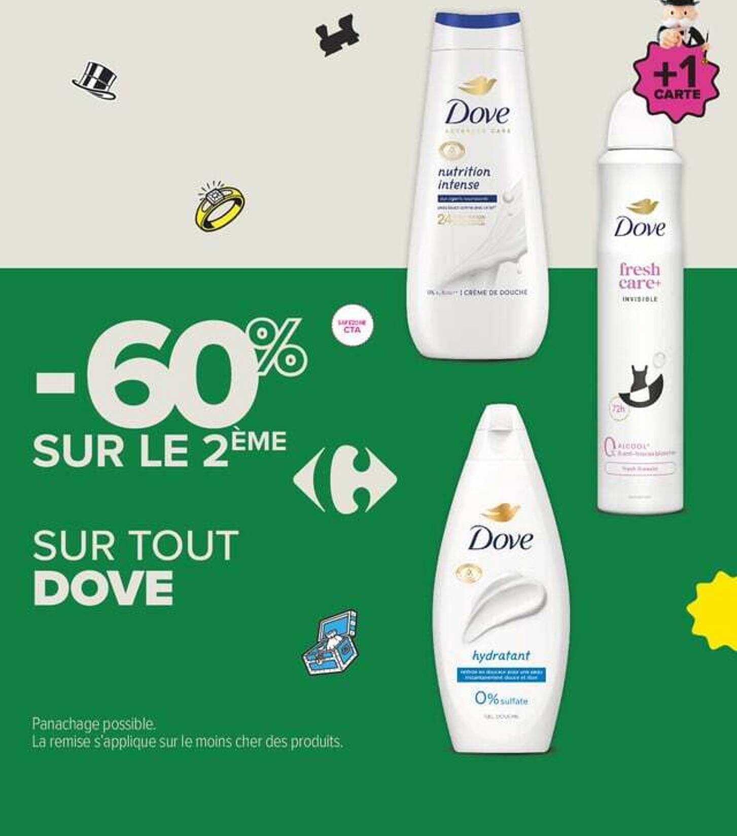 -60% SUR LE 2ÈME SUR TOUT DOVE