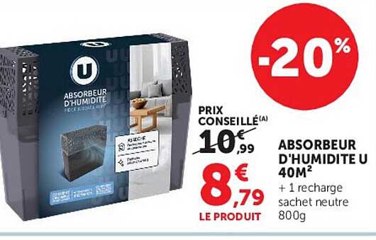 ABSORBEUR D'HUMIDITÉ U 40M²