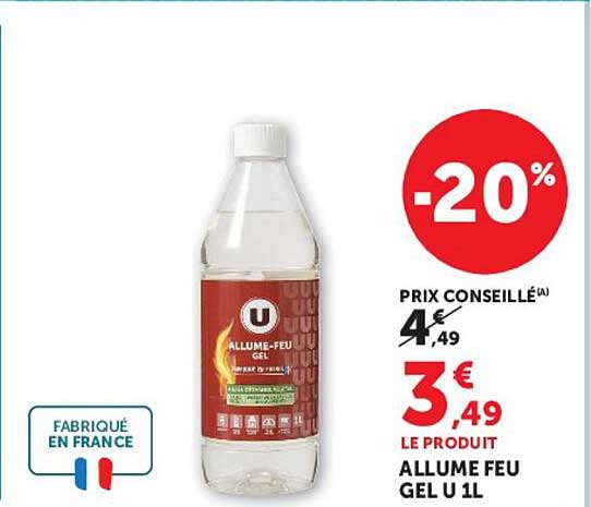 ALLUME FEU GEL U 1L